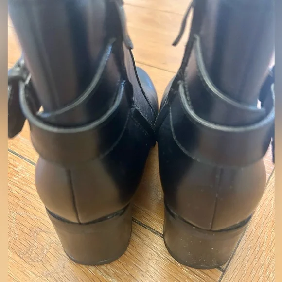 Bussla York Leather Moto Ankle Boots - Picture 5 of 6